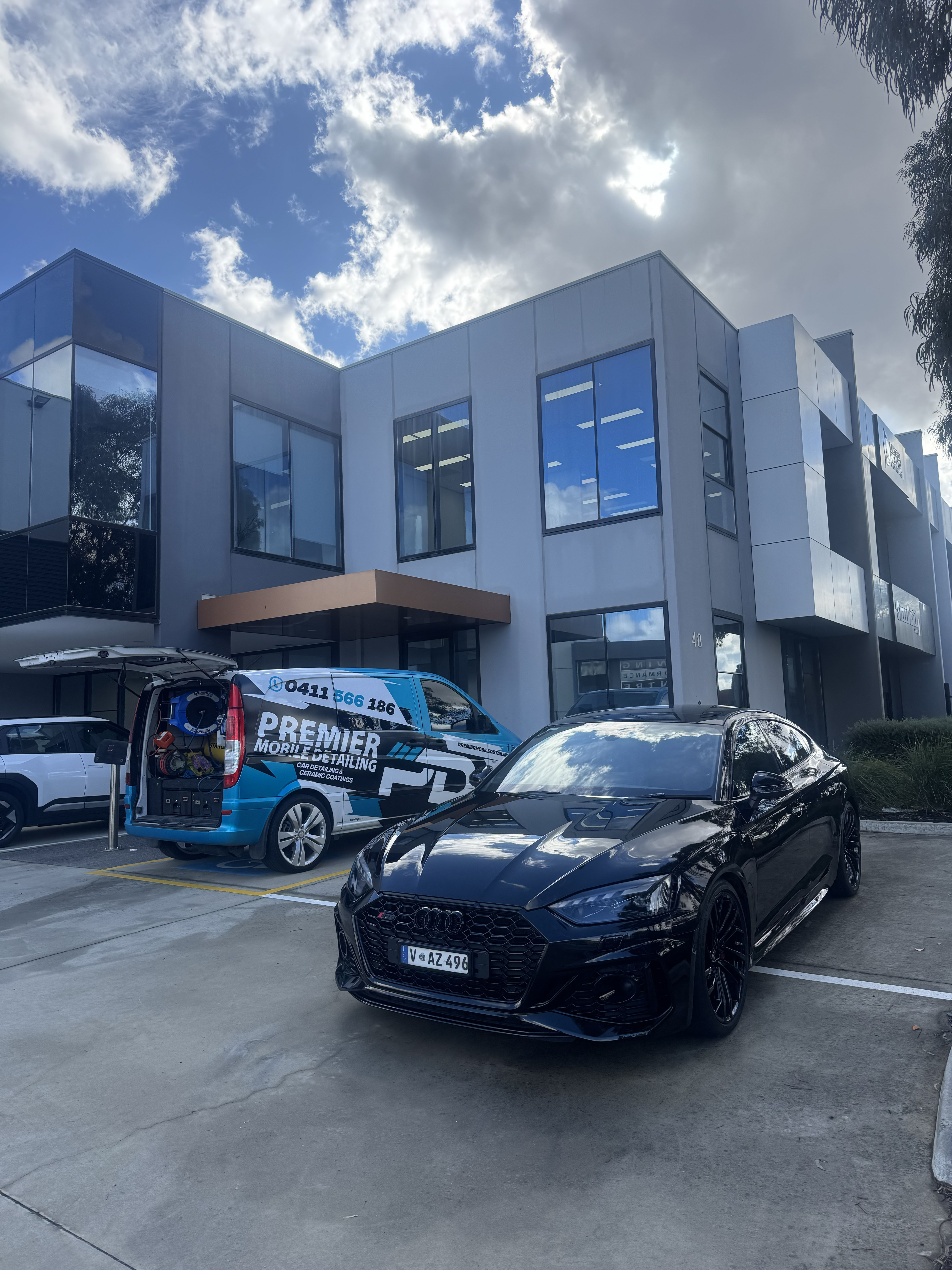 Mercedes ceramic coating application in Keysborough